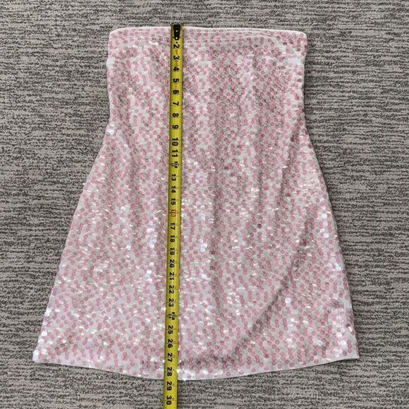 NWT Susana Monaco Dot Sequin Tube Dress Ballet Slipper Revolve XL - Picture 9 of 12